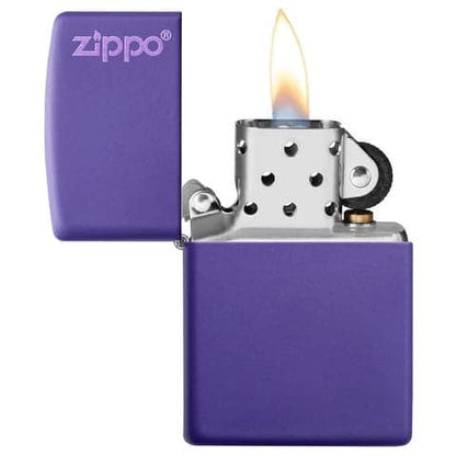 Zippo Classic Purple Matte Zippo Logo