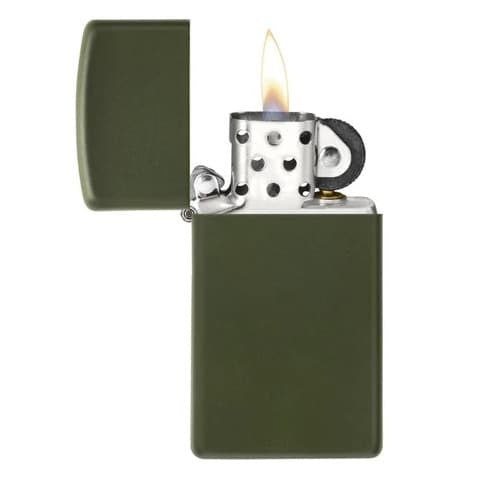Slim® Green Matte with Zippo Logo