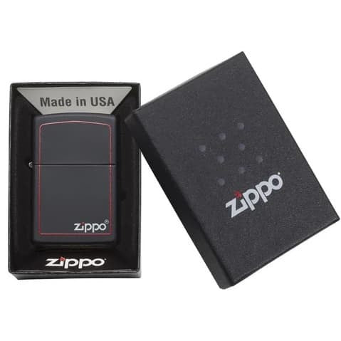Zippo Classic Black and Red Zippo