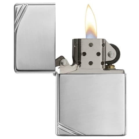 Zippo High Polish Chrome Vintage with Slashes