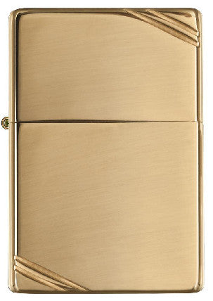 Zippo High Polish Brass Vintage with Slashes 270
