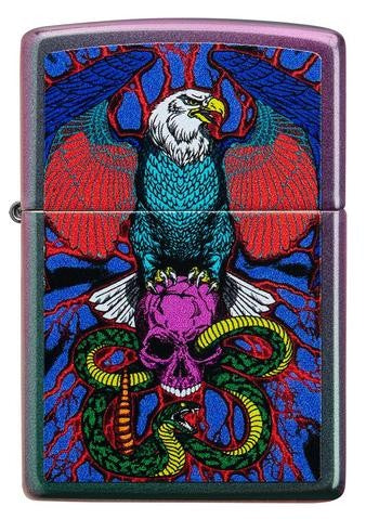 Zippo Eagle, Snake, Skull Design 49600