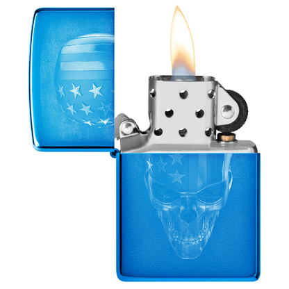 Zippo American Skull Design 48739