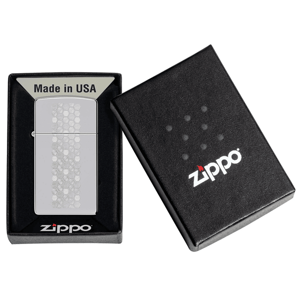 Zippo Slim Honeycomb Design 46270