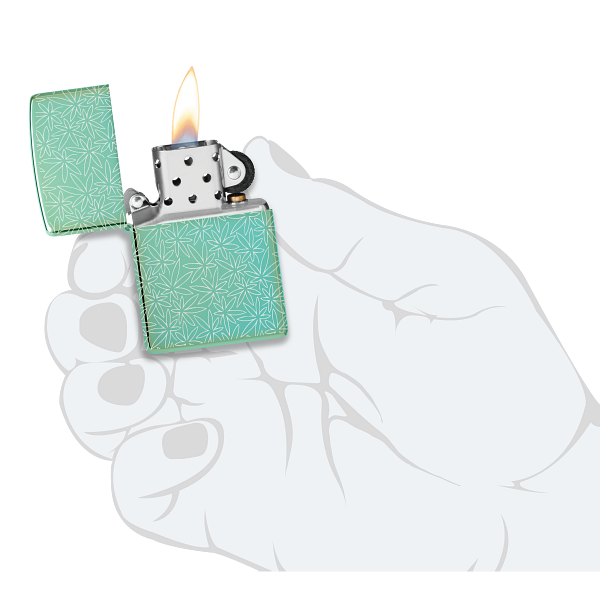 Zippo Atomic Cannabis Design 46294