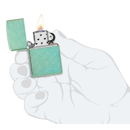 Zippo Atomic Cannabis Design 46294