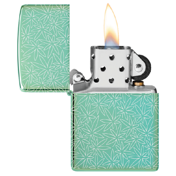 Zippo Atomic Cannabis Design 46294