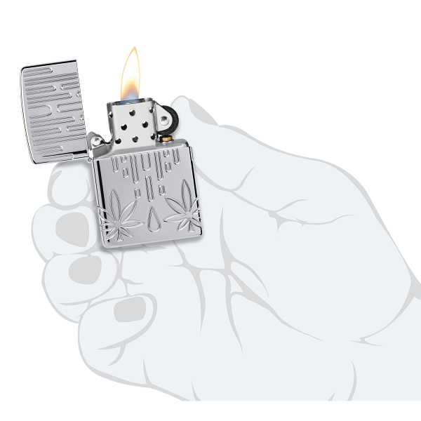 Zippo Waxy Leaf Design 46303