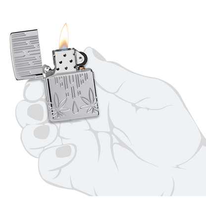 Zippo Waxy Leaf Design 46303