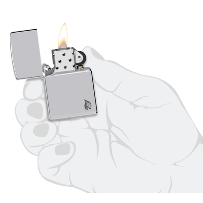 Zippo Armor Chrome Flame Design 46396
