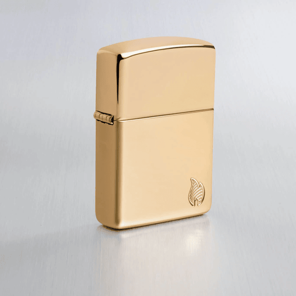Zippo Armor High Polish Brass Flame Design 46397
