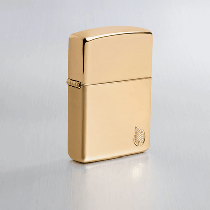 Zippo Armor High Polish Brass Flame Design 46397