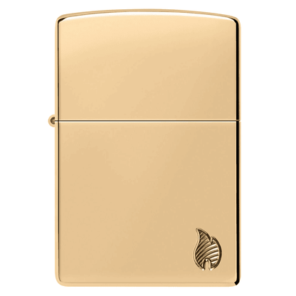 Zippo Armor High Polish Brass Flame Design 46397