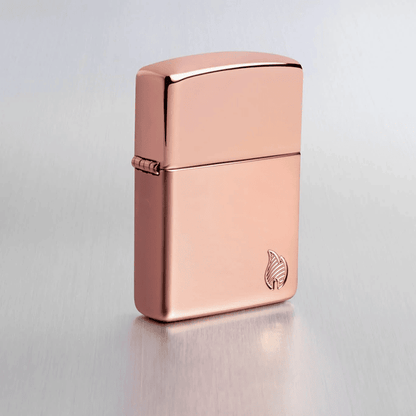 Zippo Armor High Polish Rose Gold Flame Design 46401