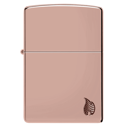 Zippo Armor High Polish Rose Gold Flame Design 46401