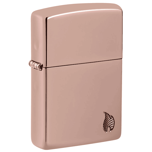 Zippo Armor High Polish Rose Gold Flame Design 46401