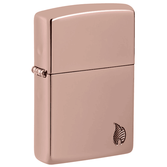 Zippo Armor High Polish Rose Gold Flame Design 46401