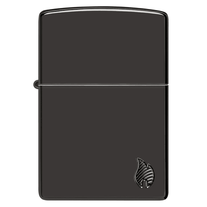 Zippo Armor High Polish Black Flame Design