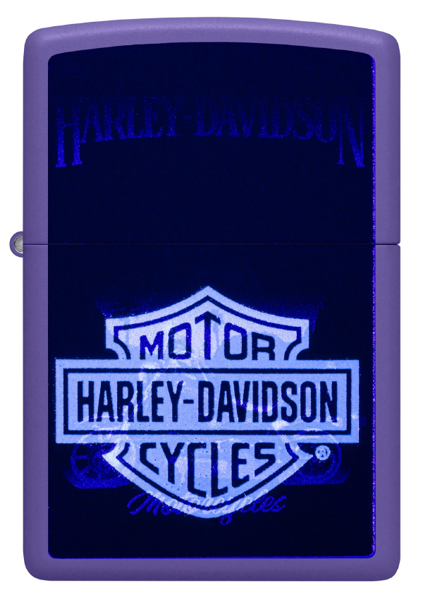 Zippo Harley-Davidson® Black Light Motorcycle Design 46676