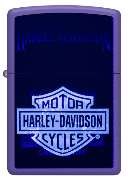 Zippo Harley-Davidson® Black Light Motorcycle Design 46676