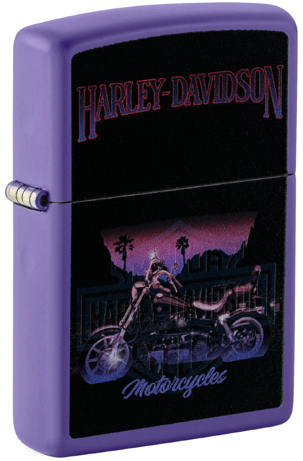 Zippo Harley-Davidson® Black Light Motorcycle Design 46676