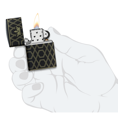 Zippo Queen of Bud Honeycomb Design 46684