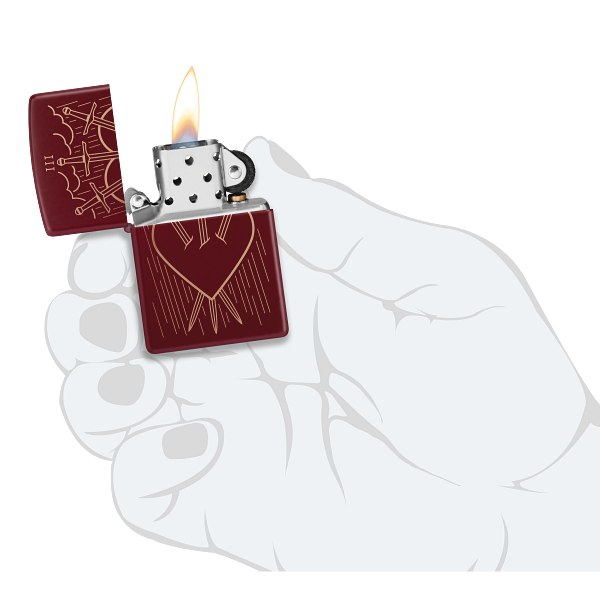 Zippo Three of Swords Design 46723