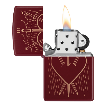Zippo Three of Swords Design 46723