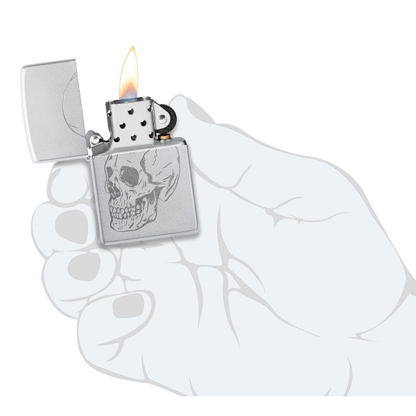 Zippo Subtle Skull Design 46749