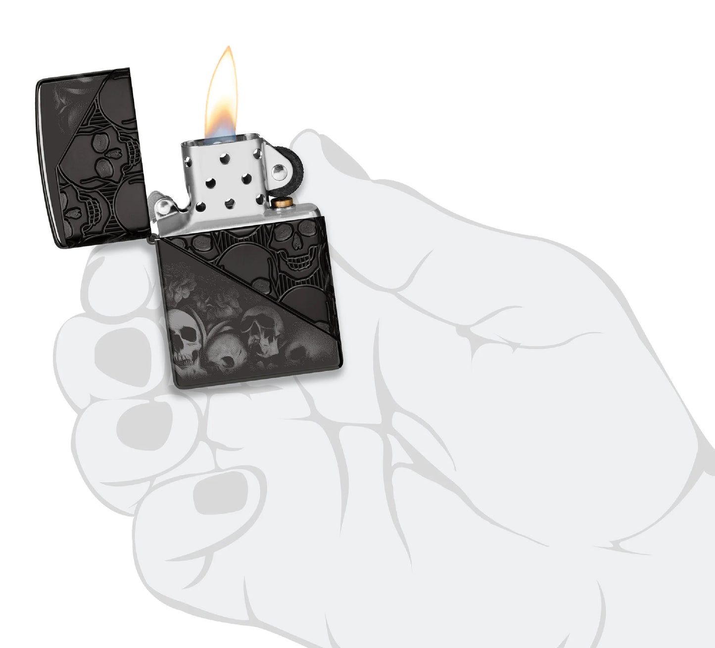 Zippo Skull Collage Design 46751