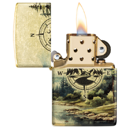 Zippo Watercolor Wilderness Design 46821
