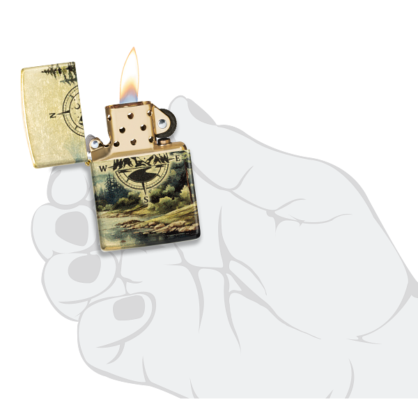 Zippo Watercolor Wilderness Design 46821
