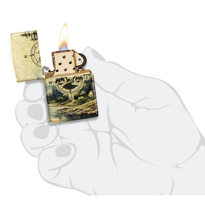 Zippo Watercolor Wilderness Design 46821