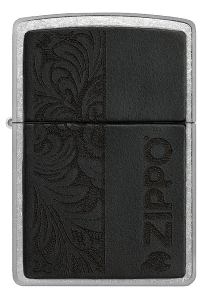 Zippo Black Leather Emblem - Zippo Design 46919