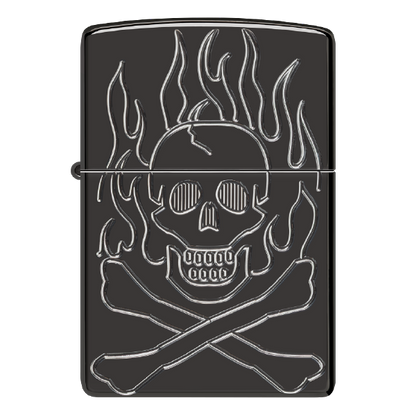 Zippo Flaming Skull Design 46930