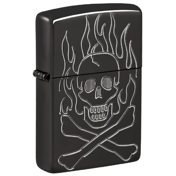 Zippo Flaming Skull Design 46930