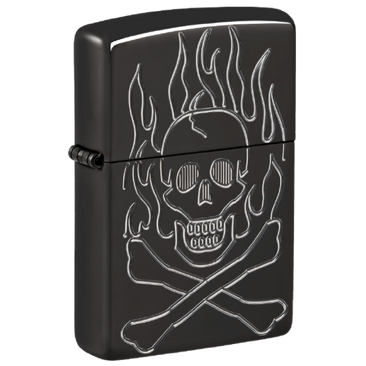 Zippo Flaming Skull Design 46930