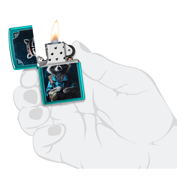 Zippo Refined Raccoon Design 47130