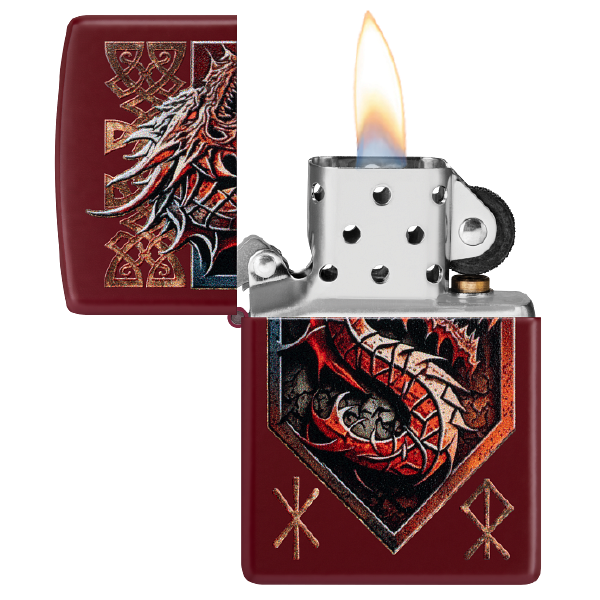 Zippo Dragon Shield Design 47136