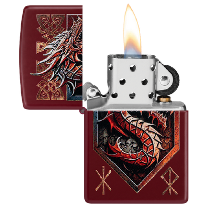 Zippo Dragon Shield Design 47136