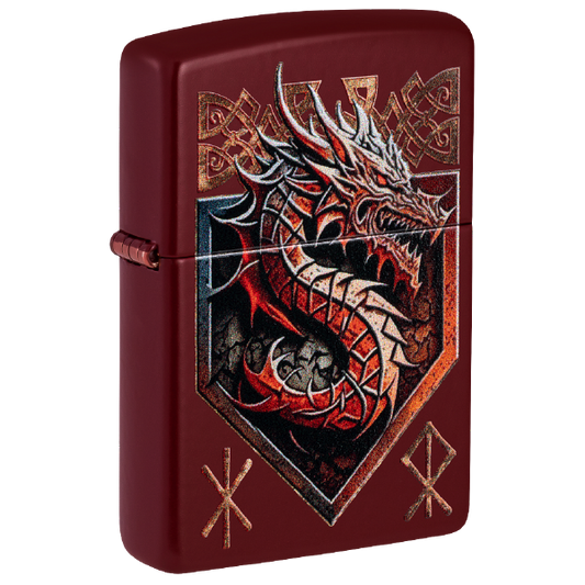 Zippo Dragon Shield Design 47136