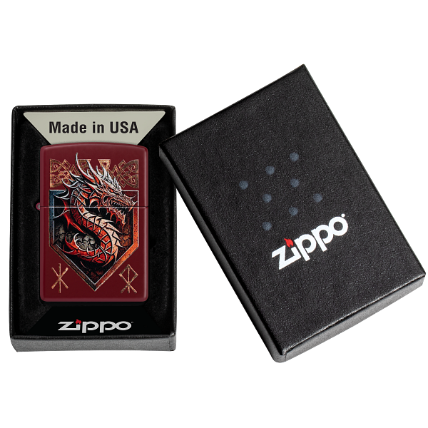 Zippo Dragon Shield Design 47136