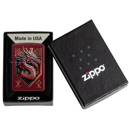 Zippo Dragon Shield Design 47136