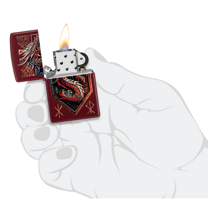 Zippo Dragon Shield Design 47136