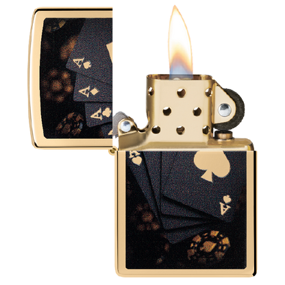 Zippo Lucky Aces Design 47141