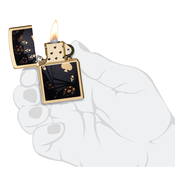 Zippo Lucky Aces Design 47141