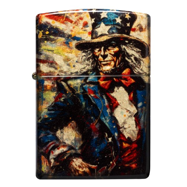 Zippo Zippo Uncle Sam 540 Fusion Tumbled Brass 47145