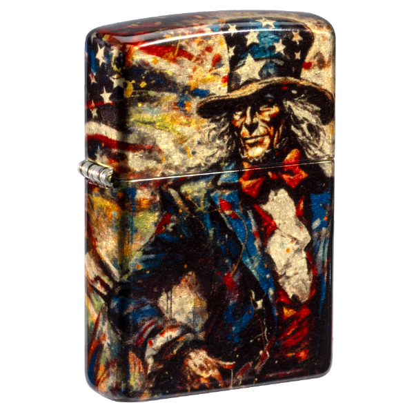 Zippo Zippo Uncle Sam 540 Fusion Tumbled Brass 47145