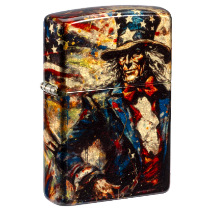 Zippo Zippo Uncle Sam 540 Fusion Tumbled Brass 47145