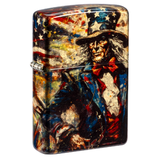 Zippo Zippo Uncle Sam 540 Fusion Tumbled Brass 47145